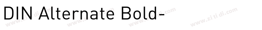 DIN Alternate Bold字体转换